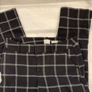 A New Day Black and White Checkered Women's Pants